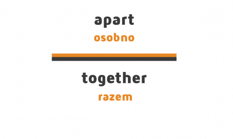 image word opposites - apart vs. together