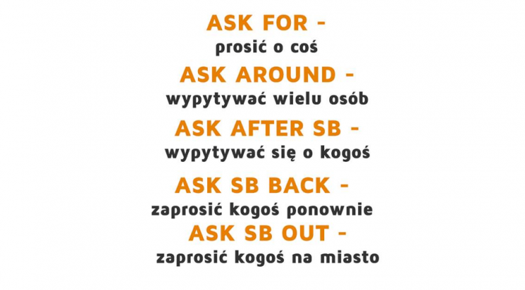 phrasal verbs - ask